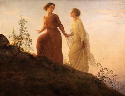 Poem of the Soul - On the Mountain by Louis Janmot